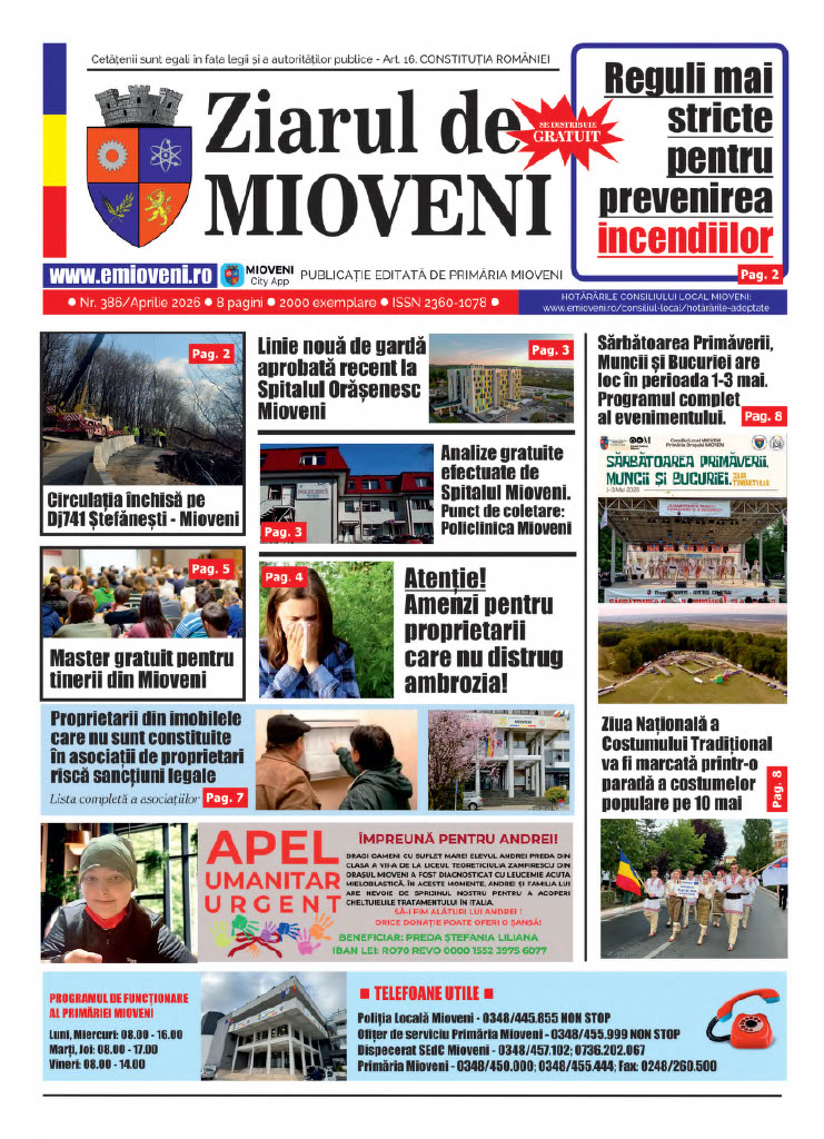 Ziarul de Mioveni nr. 386 - Aprilie 2026