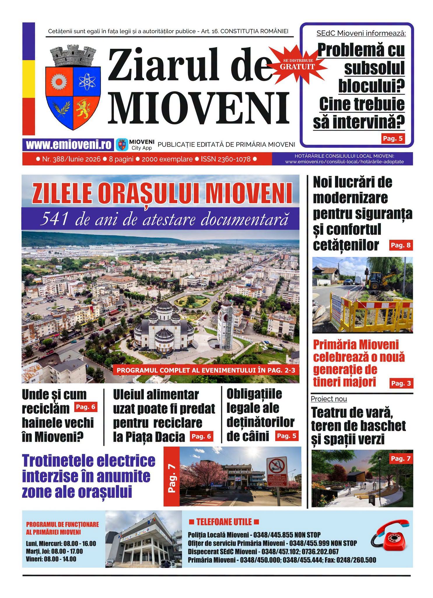 Ziarul de Mioveni nr. 388 - Iunie 2026