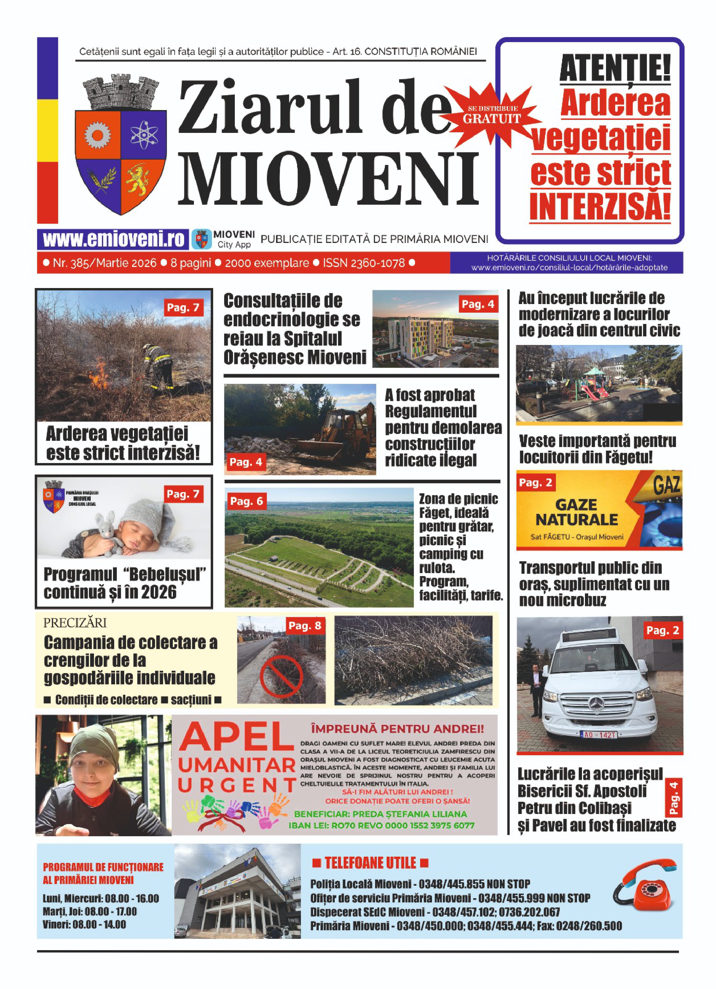 Ziarul de Mioveni nr. 385 - Martie 2026