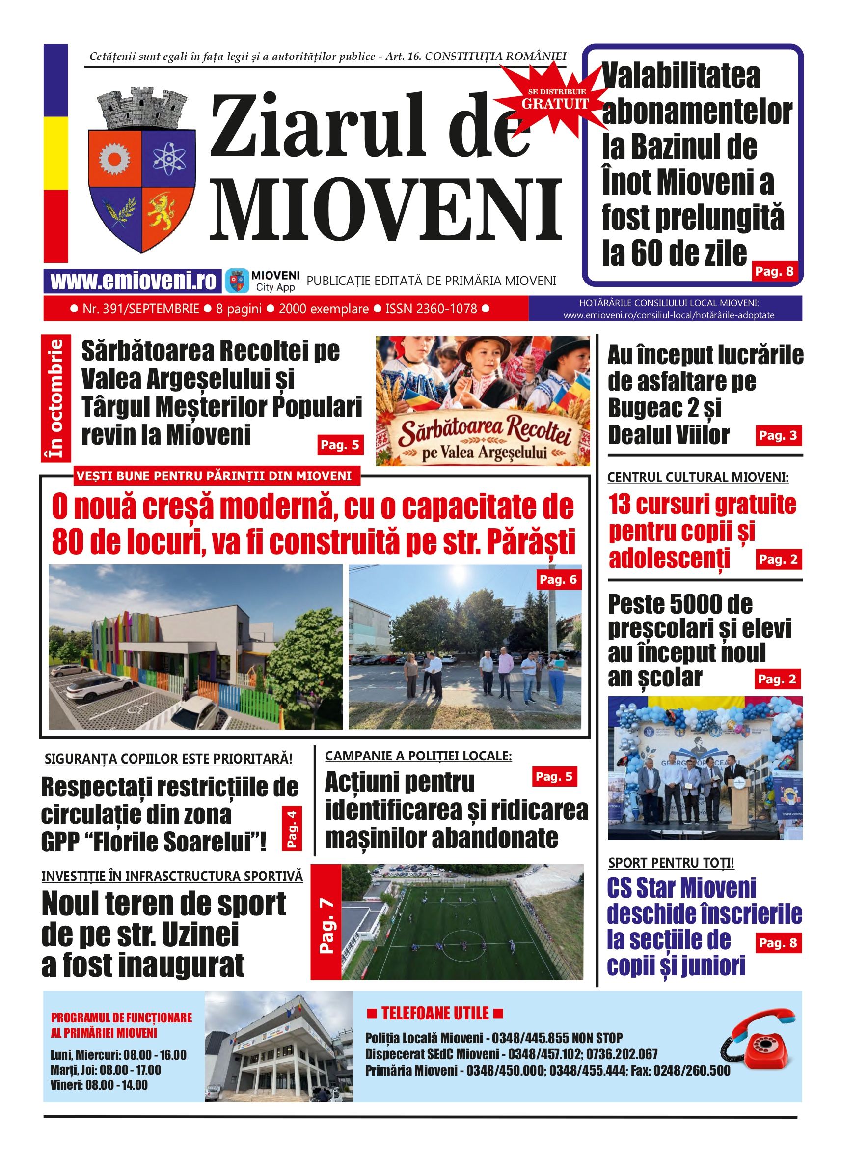 Ziarul de Mioveni nr. 391 - Septembrie 2026