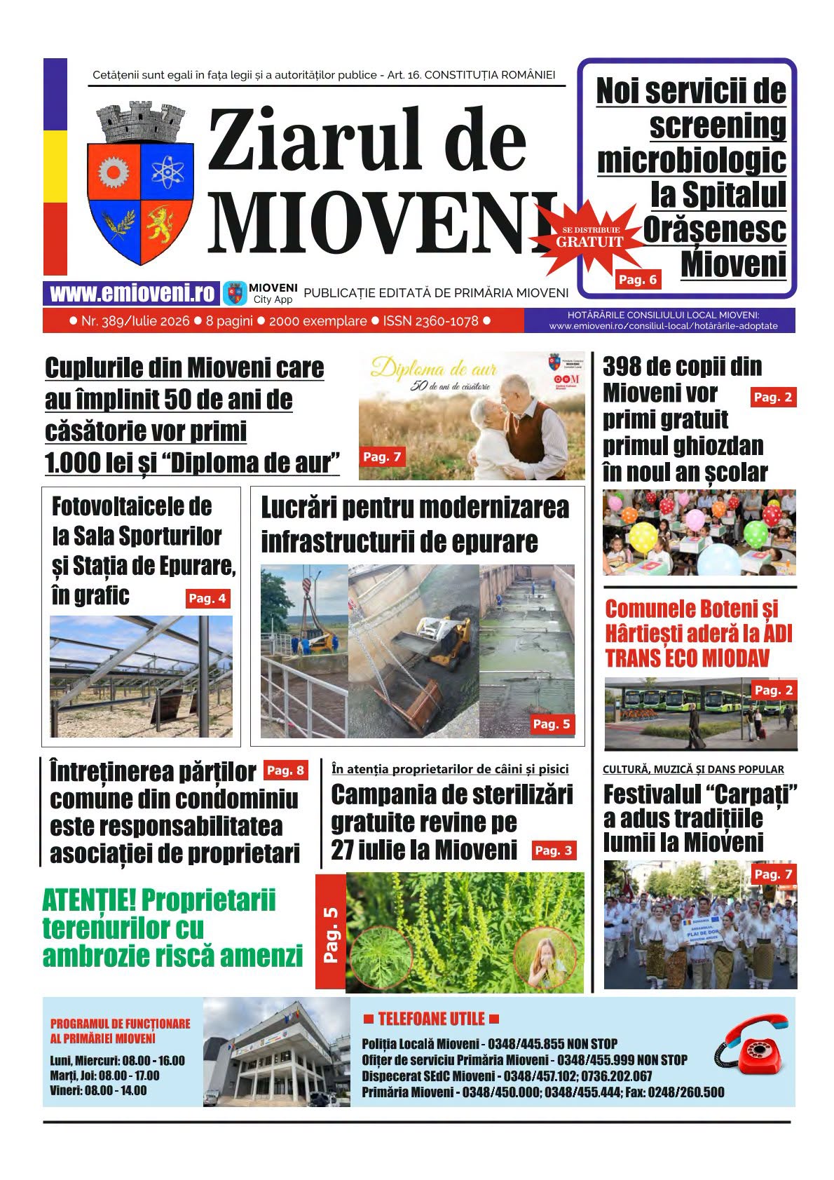 Ziarul de Mioveni nr. 389 - Iulie 2026