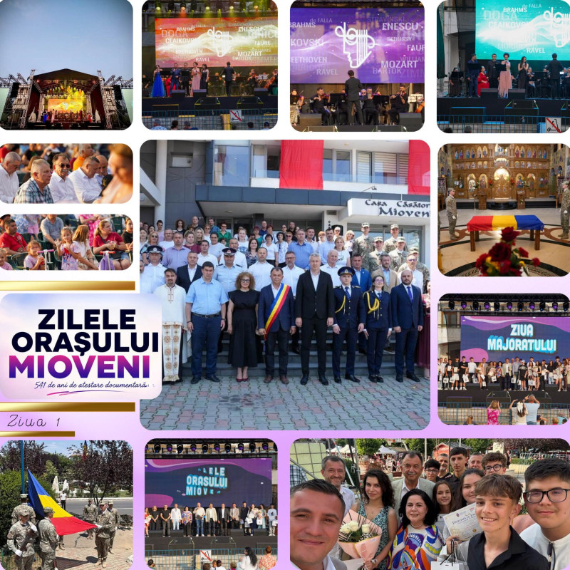 Zilele Orașului Mioveni 2026 – 541 de ani de istorie, tradiție și comunitate