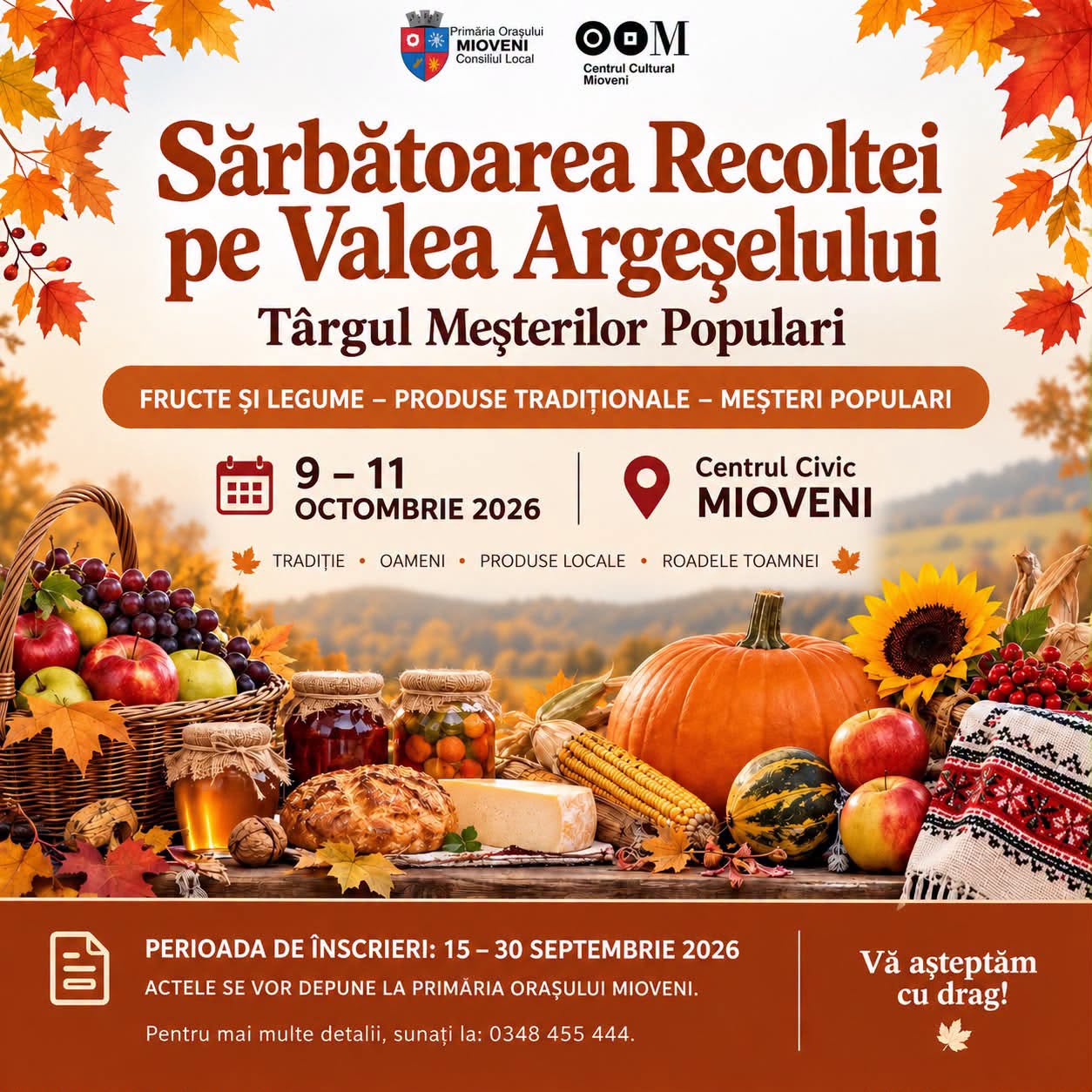 Sărbătoarea Recoltei pe Valea Argeșelului – Târgul Meșterilor Populari 2026